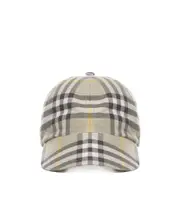 Burberry Check Pattern Baseball Cap M Gray