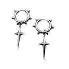 Unique and Stylish Cone Crucifix Earrings Delicate Punk Ear Rings Jewelry