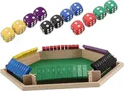 ibasenice Engaging 6-Sided Flip Game Table Portable Mahjong Drink Mat for Ktv Bars Parties