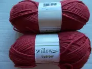 Willow Yarns Burrow Worsted wool blend yarn, Cinnamon, of 2 (197 yds ea)