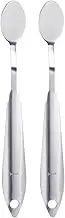 uxcell 2pcs Palette Knife Painting Tool 7.09" 304 Stainless Steel Round Spatula Painting Pallet Knives with Hole Design for Acrylic Canvas, Silver