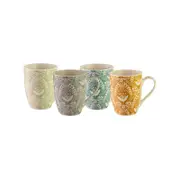 Bundanoon New Bone China Coffee & Tea Mugs - 355ml Coupe Lace