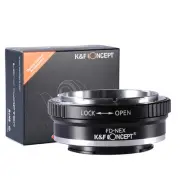 K&F Concept FD-NEX Adapter FD Mount Lens to Sony E NEX-3 NEX-5 NEX-VG10 Camera