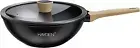 Hayden Classic Wok Stir Fry Pan, with Silicon Toughened Glass Lid, Aluminium ...