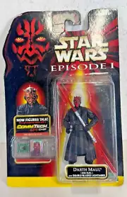 Star Wars Episode 1 Darth Maul w/CommTech Chip Hasbro Double Bladed Light Saber