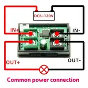 20A Voltmeter Ammeter 9In1 Multifunction Tester IPS LCD Voltage Current Power Energy Battery Electr Black