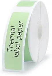 Niimbot Thermal Label Paper 0.5" 12x40mm-160pcs for D11 D110 D101 Portable Label Printer (Assorted Colours) (Green)