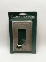 Creative Accents Lighting Plate Single Rocker Wall Plate -brushed Nickel