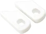 STARTIST 2 Pieces Crank Protectors Soft Silicone Protective Cases Dustproof Wear Resistant Anti Scratch Cycling Accessories, White