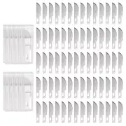 100pcs Exacto Knife Blades #10 Hobby Knife Replacement Blades Refills