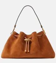 [Jimmy Choo] Jimmy Choo Cinch M suede bucket bag One Size brown