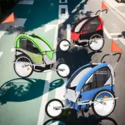 Kids Bike Trailer 3-Wheel Child Bicycle Pram Stroller Foldable Portable Stroller