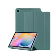 MCC For Samsung Galaxy Tab S6 Lite 10.4" Case Cover Soft Back Pencil Slot P610 [Dark Green]