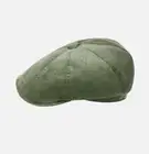 KANGOL NWT Men’s Oil Green Cord Hawker 8 Panel Patch Cap Size XL