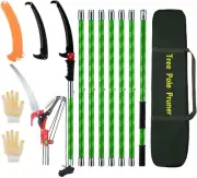 AUSWAY Manual Pole Saw Tree Pruner Extendable High Branch Pruning Trimming Tr...