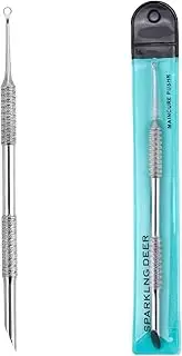 2-in-1 Manicure Cuticle Pusher Tool Stainless Steel Durable Pedicure Manicure Tools for Fingernails Toenails