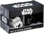 Paladone Star Wars Salt and Pepper Shakers Set: Stormtrooper Salt, Darth Vader Pepper - Ceramic Material