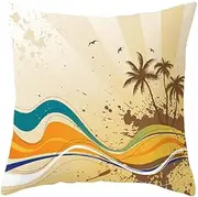Cushion covers Cushion Covers 50cm x 50cm Beige Brown Tree Cushion Covers Invisible Zipper Sofa Cushions Outdoor Cushions Garden Cushions Decorative Pillows Square Pillow Covers(Beige Brown Tree,(50x5