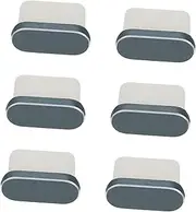 6Pcs Type C Dust Plugs for Phone Charging Port Protection Easy to Install Cover for Any Type C Device Stylish Grey Design Durable Mobile Plug Protector