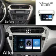 9"Android Car Stereo Radio GPS Navigation Carplay For PEUGEOT 301 2014-2018