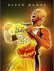Kobe Bryant Wall Art, Basketball Player Canvas Artwork Painting Sports Posters La Lakers Gifts for Men Guys Kobe Memorabilia Bryant Art Work Unframed (12×16 Inch,Kobe Bryant (D))