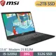 MSI微星 Modern 15 B12M-435TW-SP2 黑(i5-1235U/16G/2TB PCIE/W11/15.6)特仕筆電