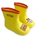 【樂樂童鞋】可愛卡通雨鞋-黃色 另有粉色可選(兒童雨鞋/巴布豆bobdog/卡通)