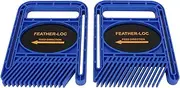 Featherboard, Reduces Backlash Constant Tension Adjustable Featherboard 2 Sets Precise Cut for DIY (Blue)