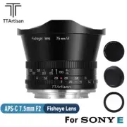TTartisan 7.5mm F2.0 MF Fisheye Lens for Sony NEX E-mount A6300 A6500 A7 A7R A9