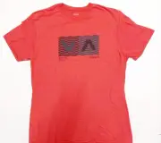 RVCA "ANP RETRO 80'S" T-SHIRT LG..RARE DESIGN...SWEET! CORAL COLOR