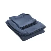 [Florabelle Living] Slip Cover Only - Clovelly 4 Seat Hamptons Sofa Navy Linen Blend