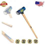 Ergonomic 12 lb. Sledge Hammer - 36-Inch Hickory Handle, HRC 50-55 Steel Head