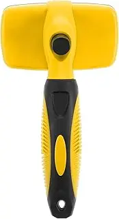 CORHAD Dog Grooming Brush Self Cleaning Dematting Brush for Cats Dogs Ergonomic Handle for All Hair Types Effortlessly Removes Loose Hair Mats