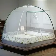 Mosquito Net Bed, Folding Mosquito Net Door Tent, Pop-Up Mosquito Net for Double Bed, Insect Fly Screen Curtain for Camping Travel Home Outdoor,Green,for 1.8m Bed