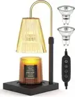 Candle Warmer Lamp, Adjustable Height Electric Candle Warmer with Timer & Dimmer