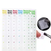 1PCs Russian Transparent Keyboard Stickers Russia Layout Alphabet Label Letters
