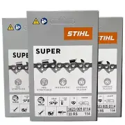 33RS 114 DL 3 pcs x STIHL 3/8″ 1.3 mm Chain for 36"/90 cm bar OEM 3623 005 0114