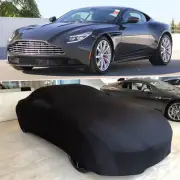 Black Indoor Stretch Satin Soft Car Cover Custom For Aston Martin DBS 2008-2022