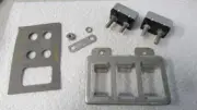 Two 12V 20A Littelfuse Desplaines USA 485 Circuit Breaker 812020 w Bracket Panel