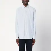 [XACUS] White Shirt With Blue Stripes 40 CM Light blue
