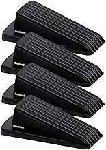Rubber Door Stoppers for Security Wedge for Bottom of Door on Carpet, Concrete, Tile, Linoleum & Wood - Heavy Duty Door Stop Wedge Ideal for Homes&Schools&Offices&Workshops