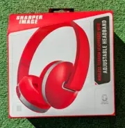 Sharper Image Wireless Rechargeable Bluetooth Titanium Headphones w/Adj Headband