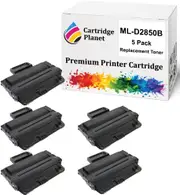 5-Pack Compatible Toner Cartridge for Samsung ML-D2850B MLD2850B SU656A (5,000 Pages) for Samsung ML2850D ML2851ND