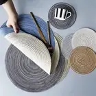 Round Placemats Coasters for Dining Table Kitchen Table Mats Set of 12