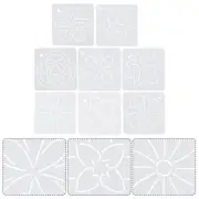 8Pcs embroidery template Quilting Templates Rulers Quilting Templates Round