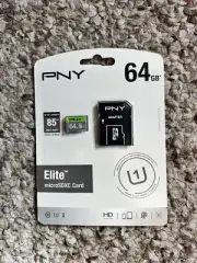 PNY Elite 64GB Class 10 U1 microSDXC Flash Memory Card
