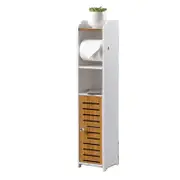 Toilet Paper Roll Holder for Bathroom with roller (Bamboo, 76cm)