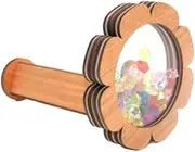 Magical Wooden Optical Toy, Natural Wooden DIY Kaleidoscope Kit,Personalized Handmade Kaleidoscopes,Magical Wooden Optical Toys to Stimulate Infinite Imagination(Color r)