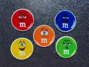 5pc. Chocolate Candy, Resin Planar flatback, Cabochon, Bow Center, Slime Charm