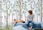 3D Tree Hand Drawn Self-adhesive Removeable Wallpaper Wall Mural